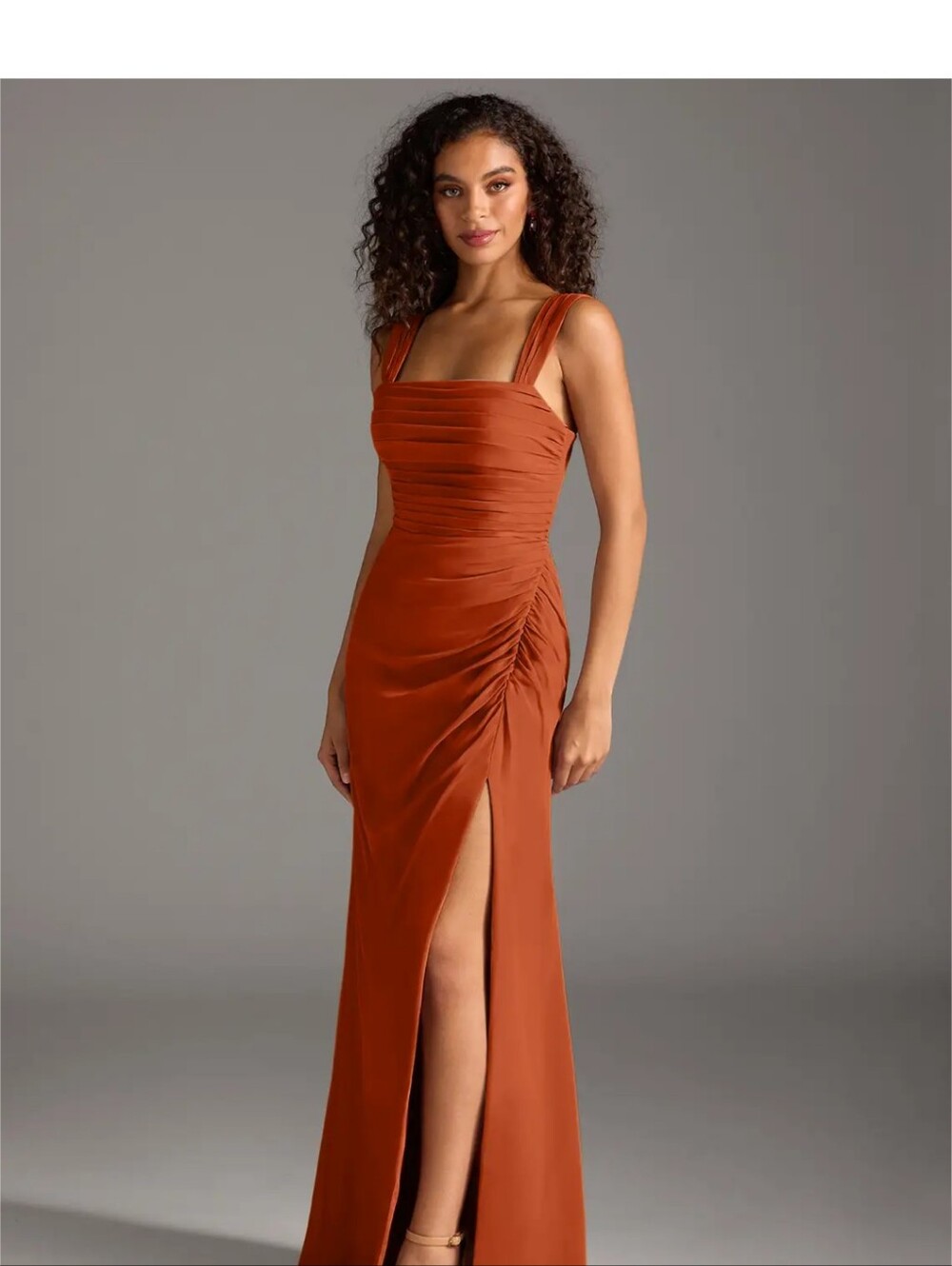Burnt Orange/Terracotta Color, Azazie Dress (Size 6)